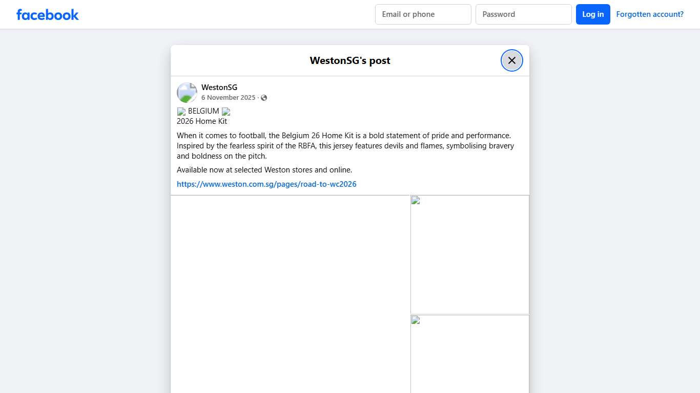 WestonSG - 🇧🇪 BELGIUM 🇧🇪 2026 Home Kit When it comes to... | Facebook